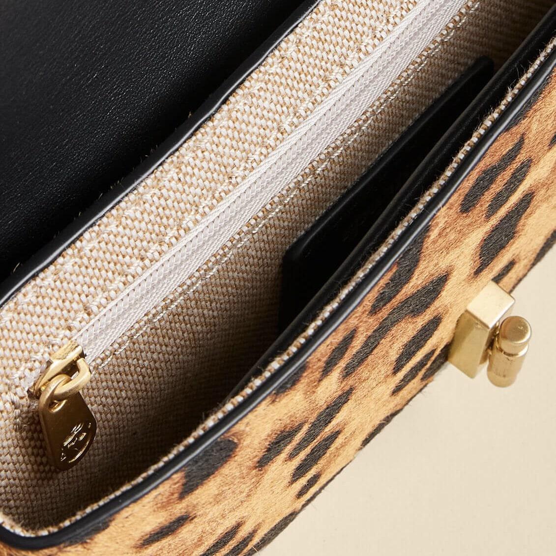Cassie Leopard Crossbody